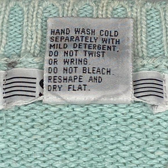 Vintage Segue Women's Size M Sweater, V-neck, Pullover, Long Sleeve, Green NEW - Picture 4 of 4